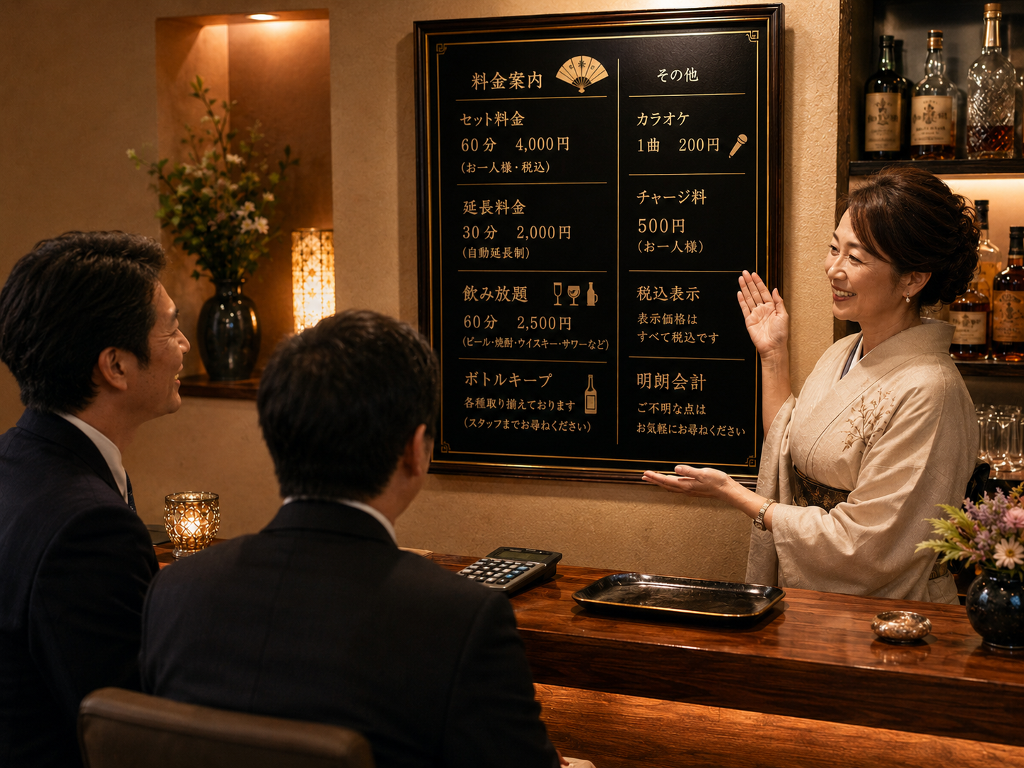 明確な料金システムのご案内